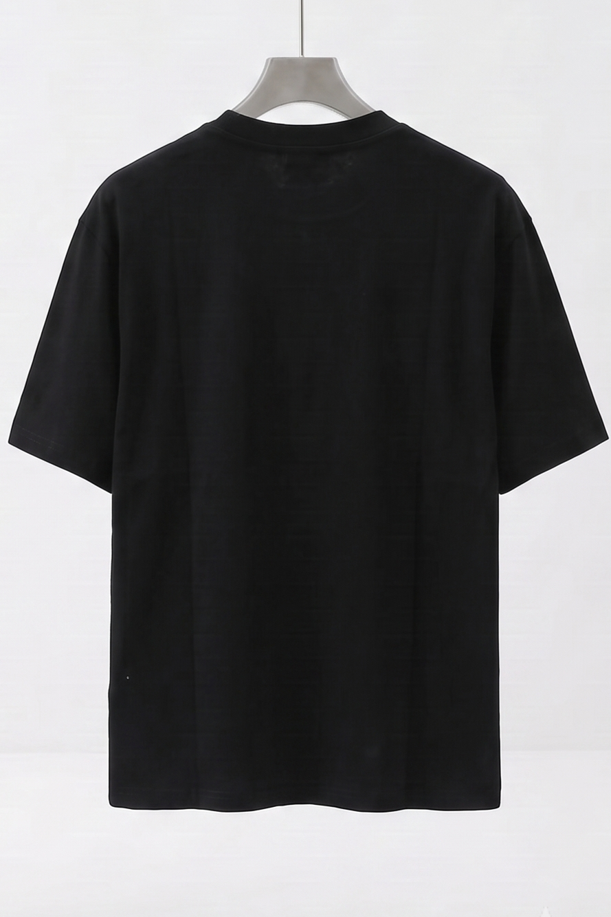 Moncler Outline Logo Black T-SHIRT