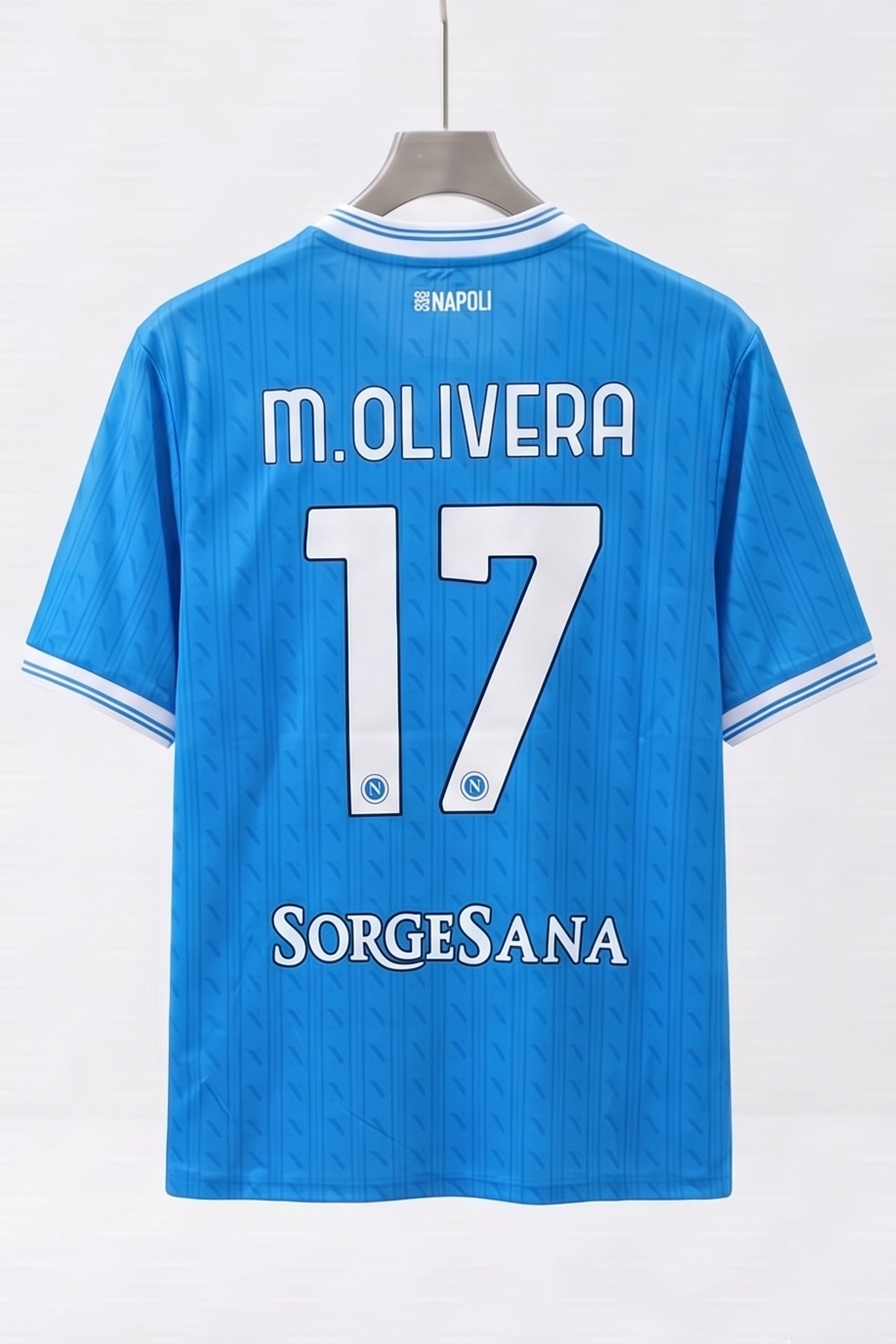 EA7 Napoli 23/24 M. Olivera Home Blue T-SHIRT