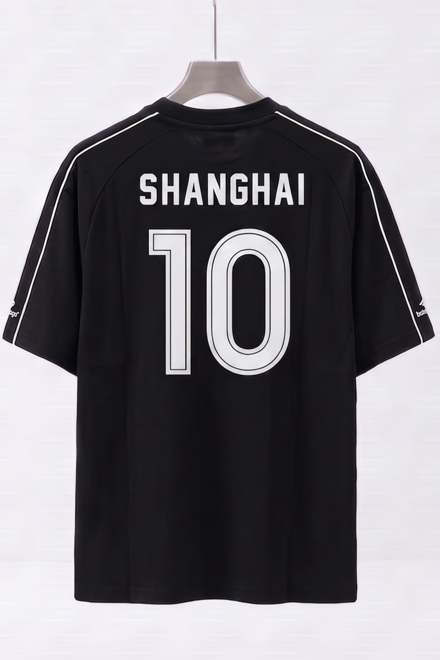 Balenciaga Shanghai Soccer 10 Black T-SHIRT