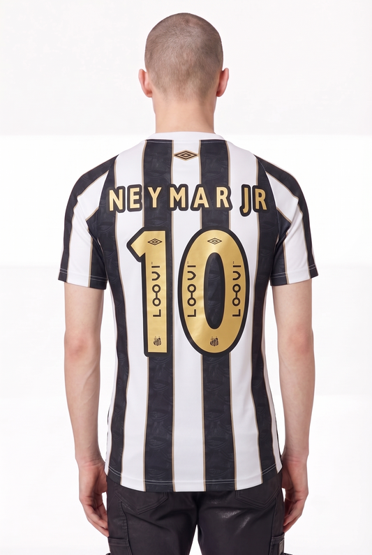 Umbro Santos 2024 Neymar Jr Black/White T-SHIRT