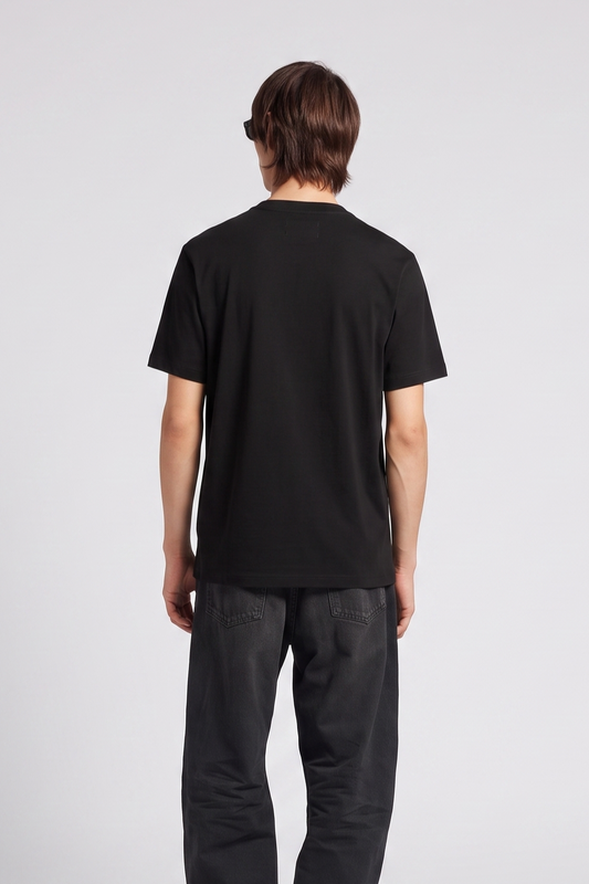 Moncler Outline Logo Black T-SHIRT