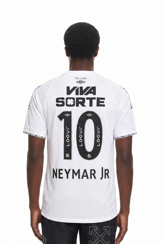 Umbro Santos 2024 Neymar Jr White T-SHIRT