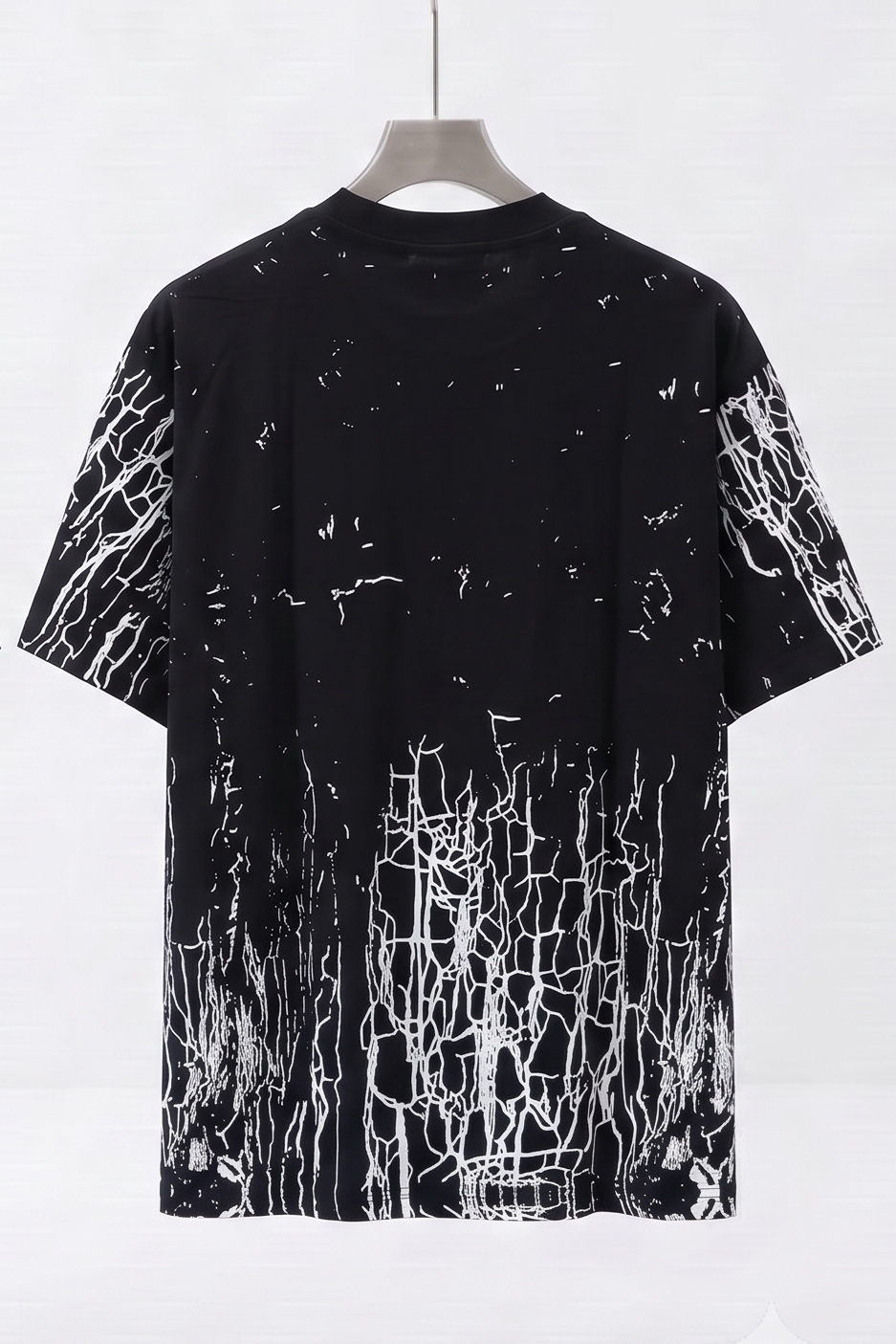 Amiri Crackle Print Black T-SHIRT