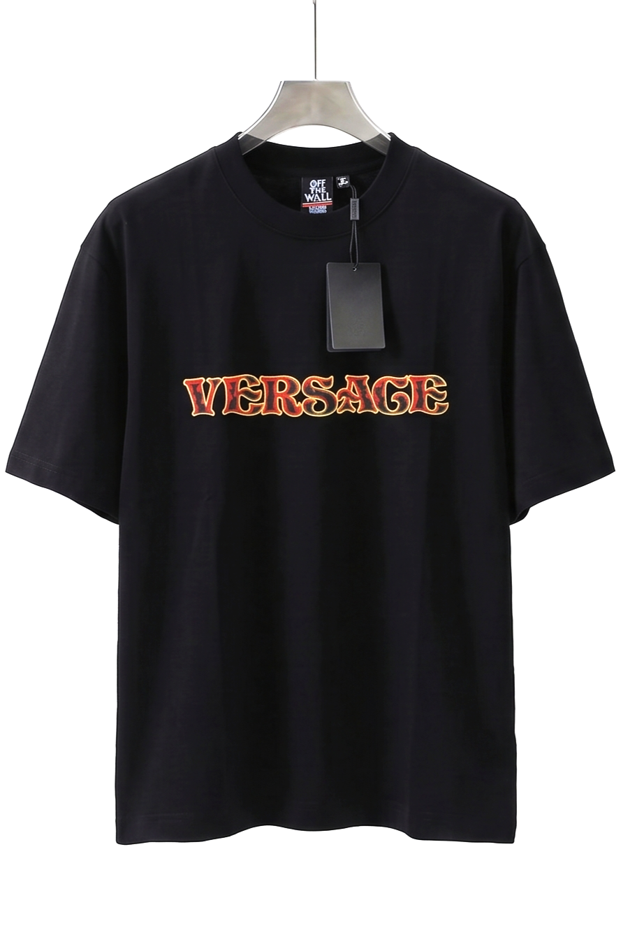 Versace Thrasher Flame Black T-SHIRT