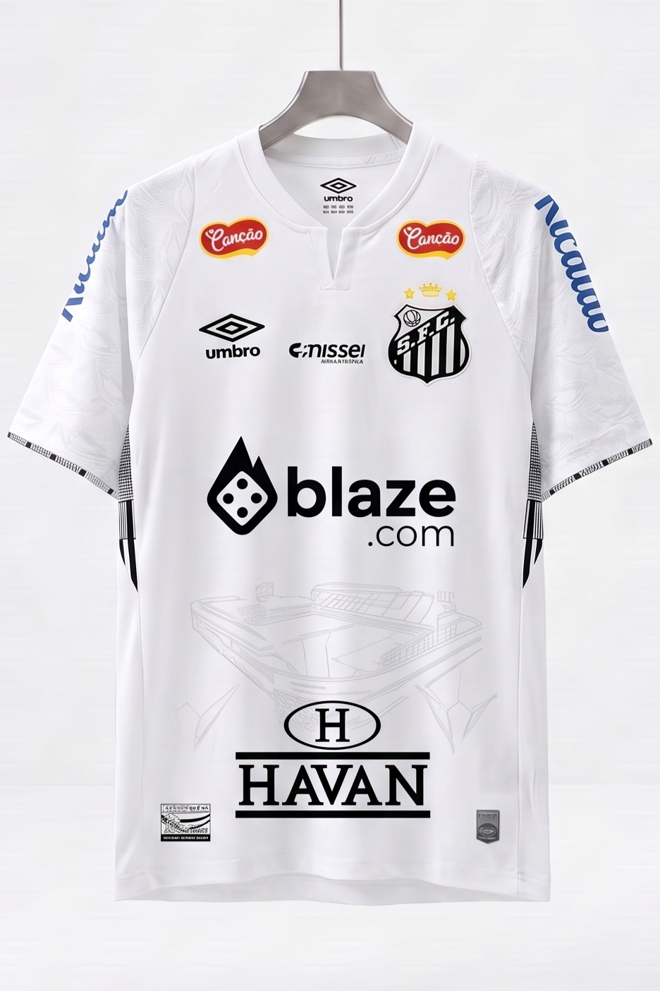 Umbro Santos 2024 Neymar Jr White T-SHIRT