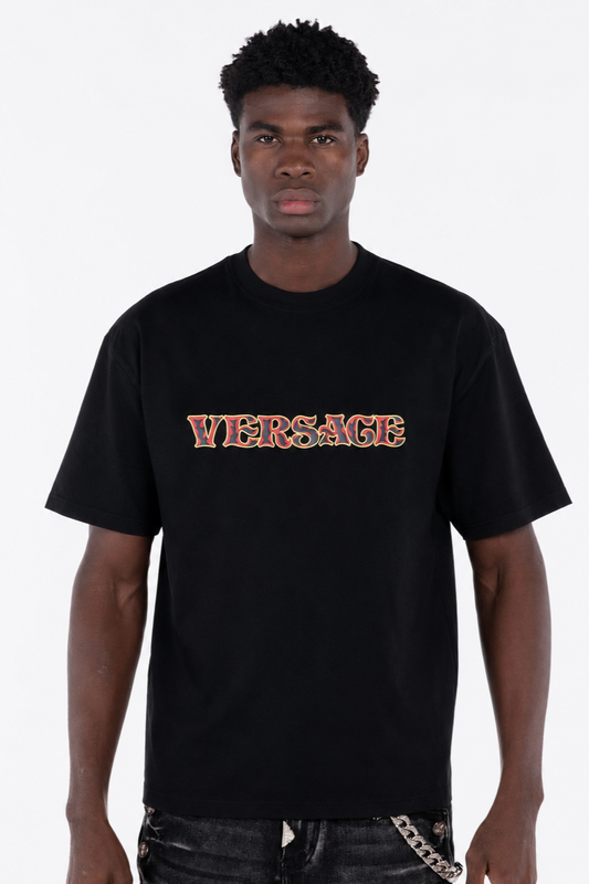 Versace Thrasher Flame Black T-SHIRT