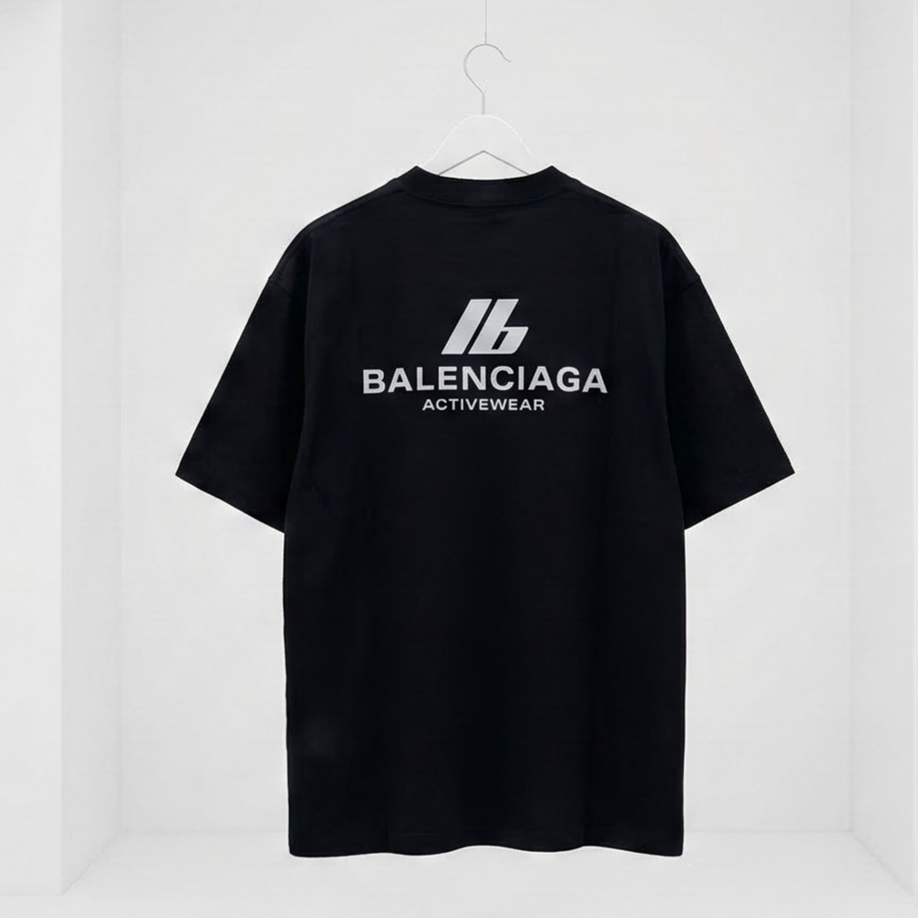 Balenciaga Active Wear Black T-SHIRT