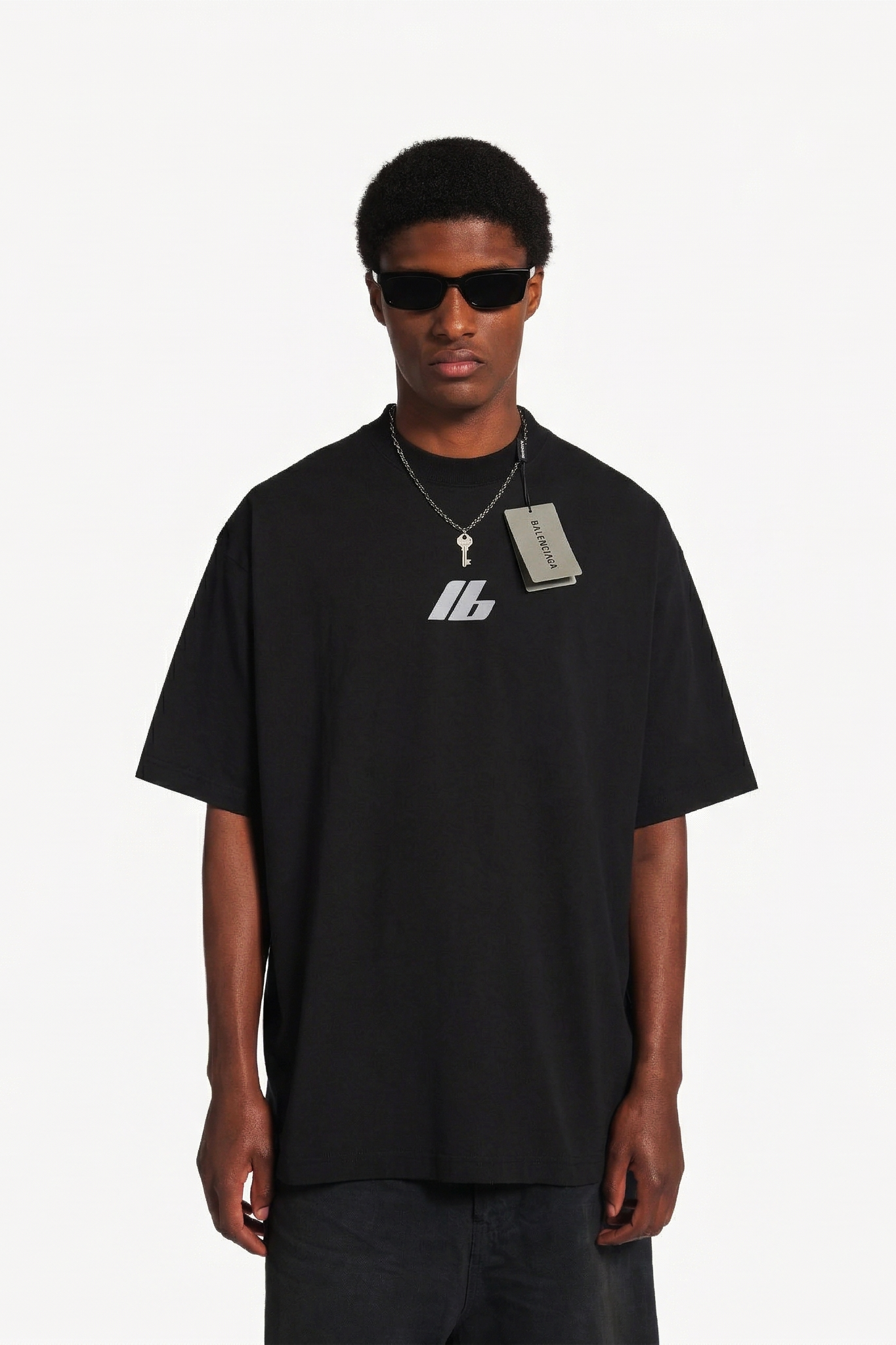 Balenciaga Active Wear Black T-SHIRT