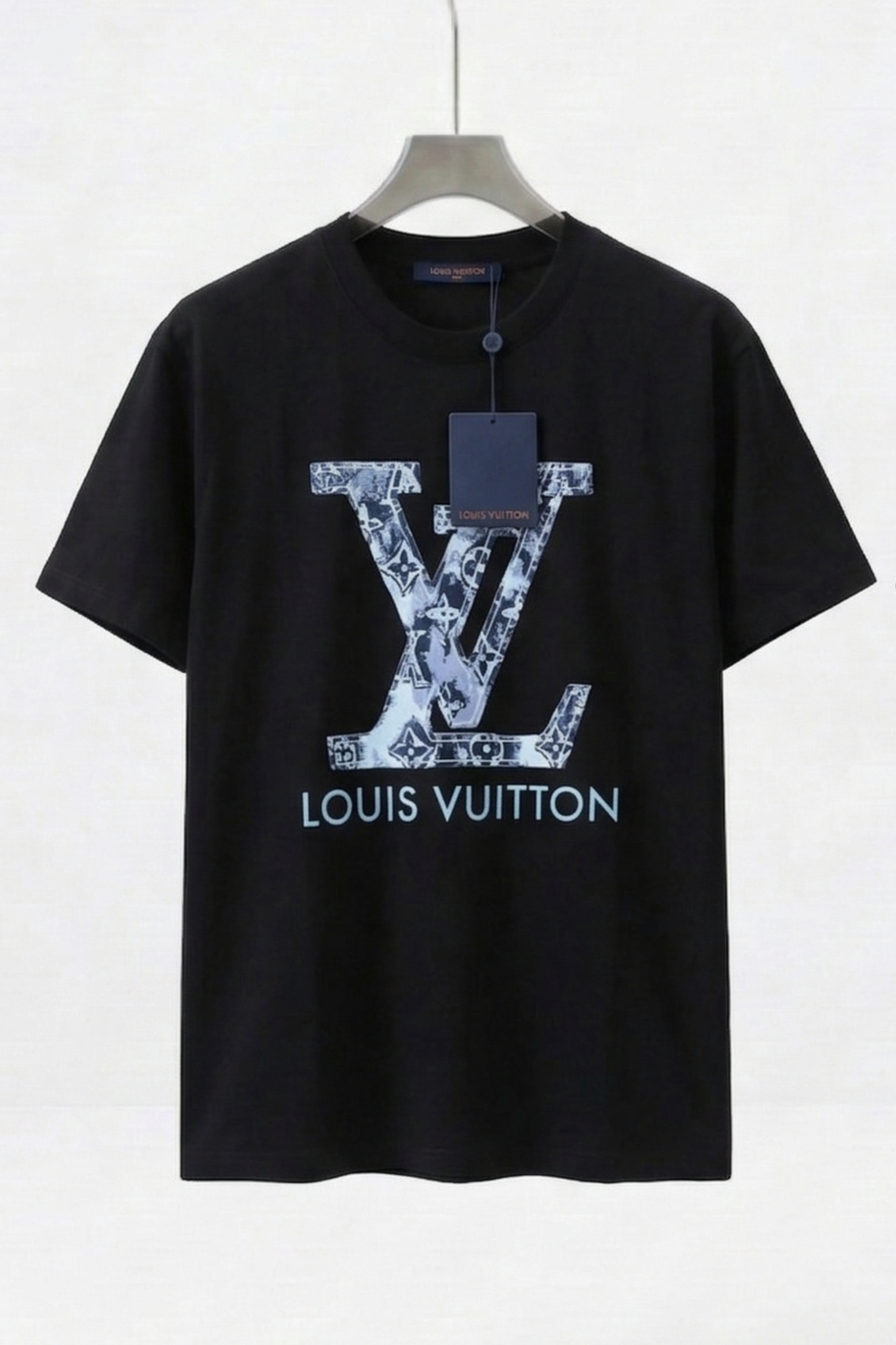 Louis Vuitton Global Logo Black T-SHIRT