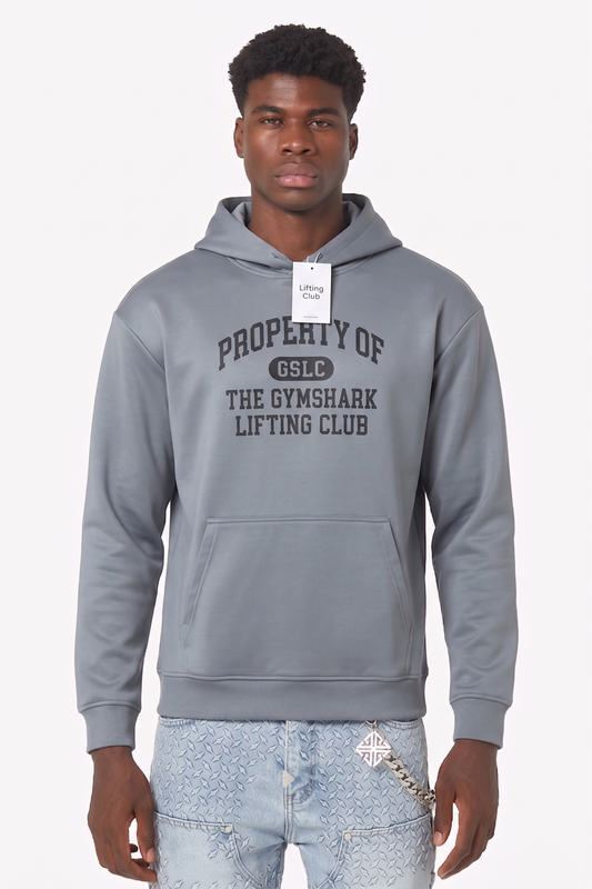 Gymshark Property Of GSLC Gray HOODIE