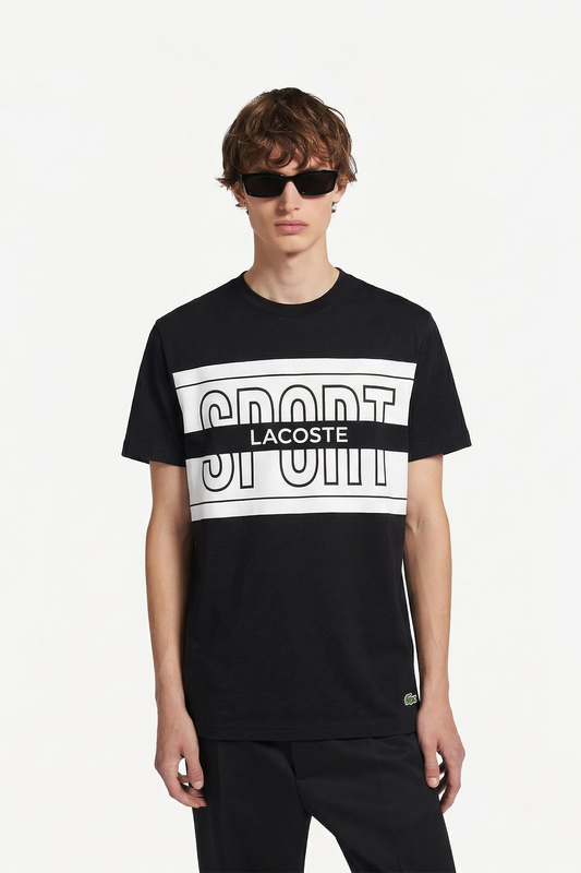 Lacoste Global Sport Black T-SHIRT