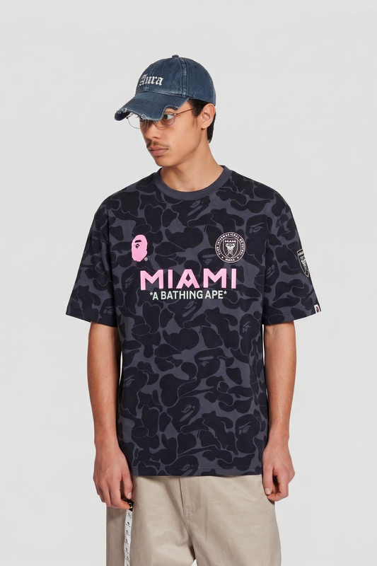 Bape Miami 93 Gray/Purple T-SHIRT