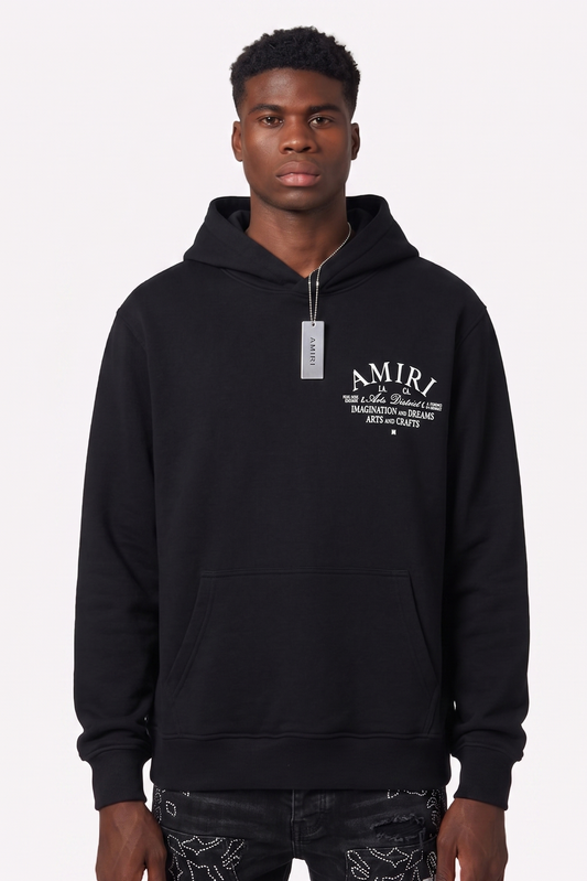 Amiri Arts and Crafts Black HOODIE