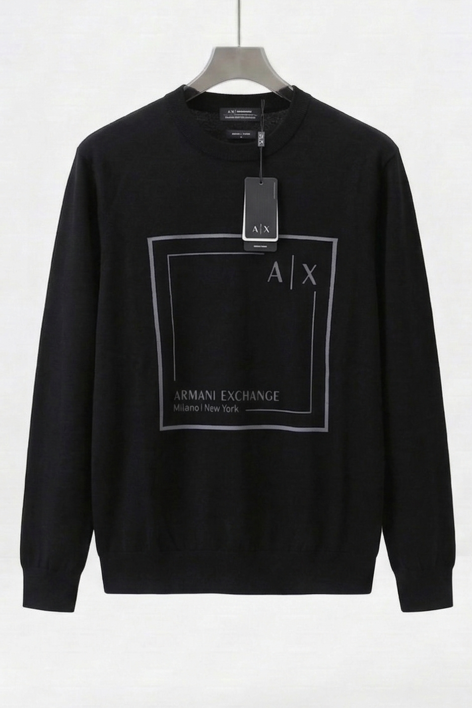 Armani Exhange Global Logo Black SWEATSHIRT