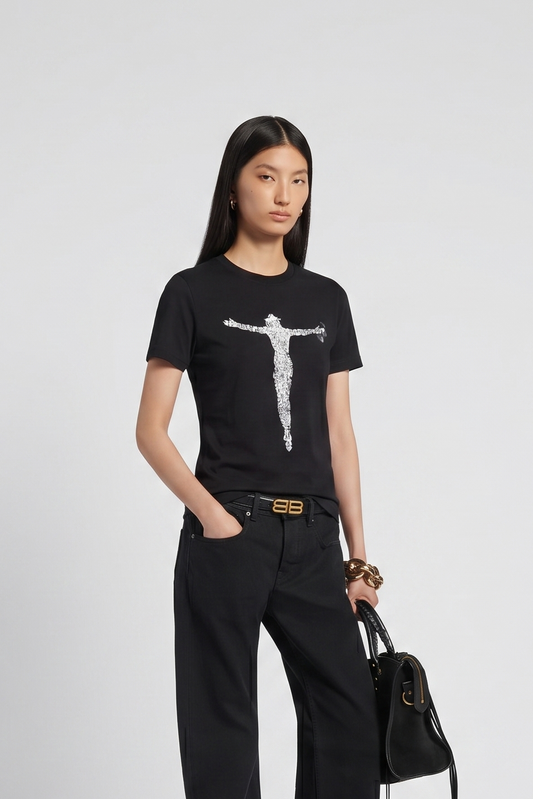 Hellstar Jesus Graphics Black T-SHIRT
