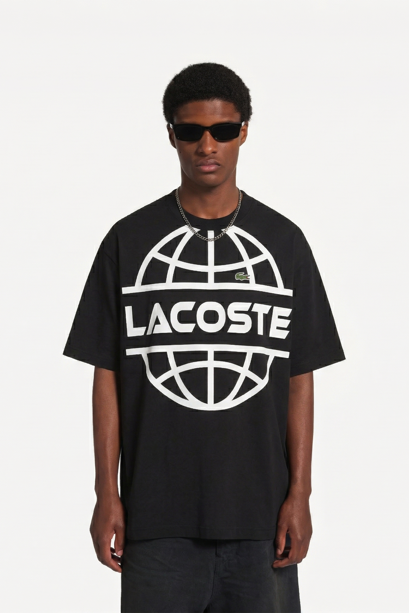 Lacoste Global Logo Black T-SHIRT