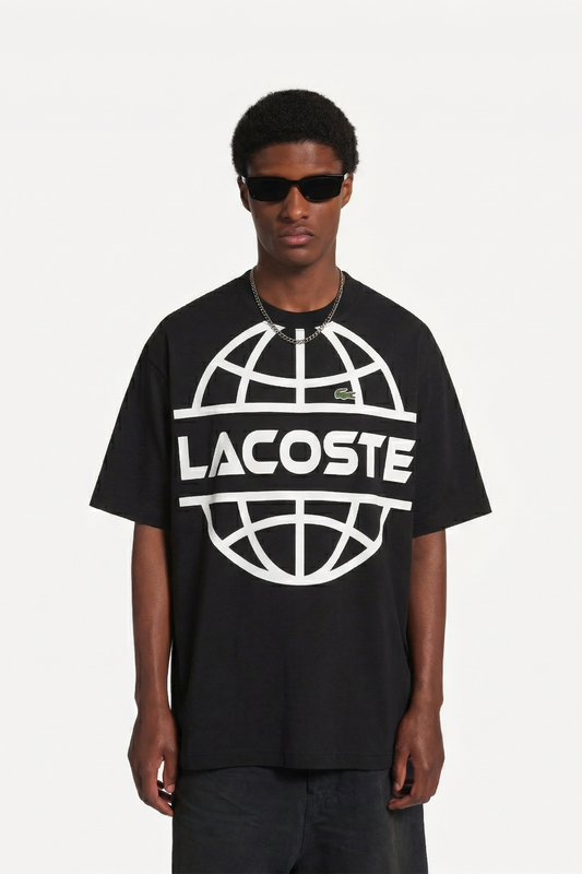 Lacoste Global Logo Black T-SHIRT
