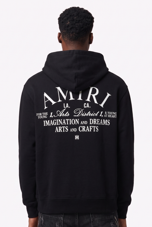 Amiri Arts and Crafts Black HOODIE