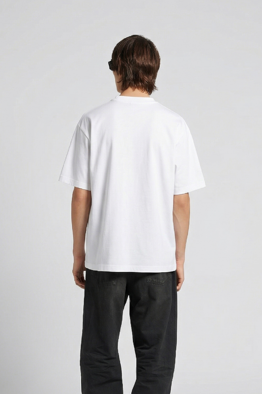 Fendi Global Logo White T-SHIRT