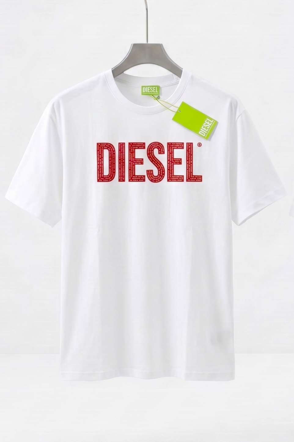 Diesel Micro Text Logo White T-SHIRT