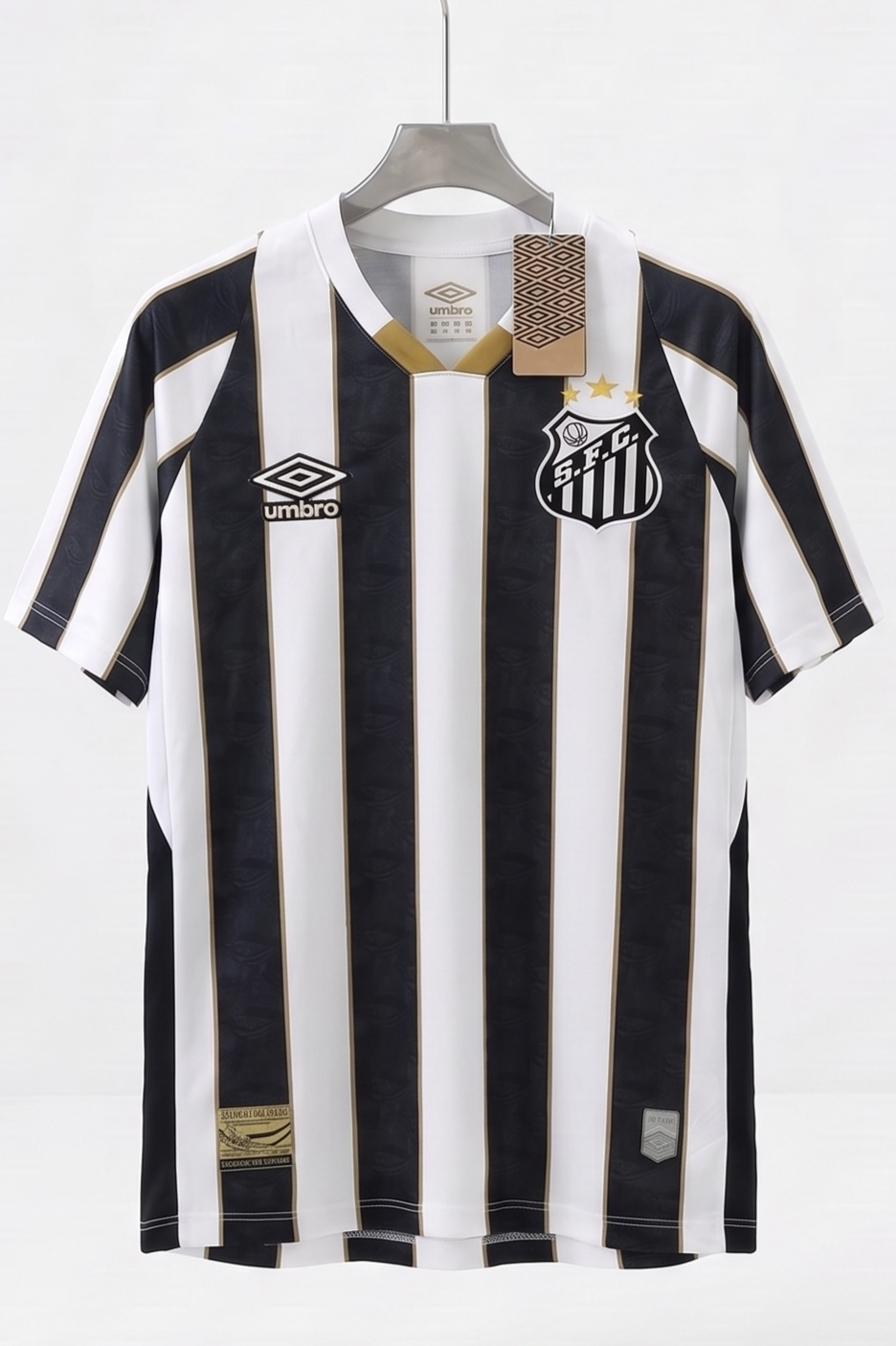 Umbro Santos 2024 Neymar Jr Black/White T-SHIRT