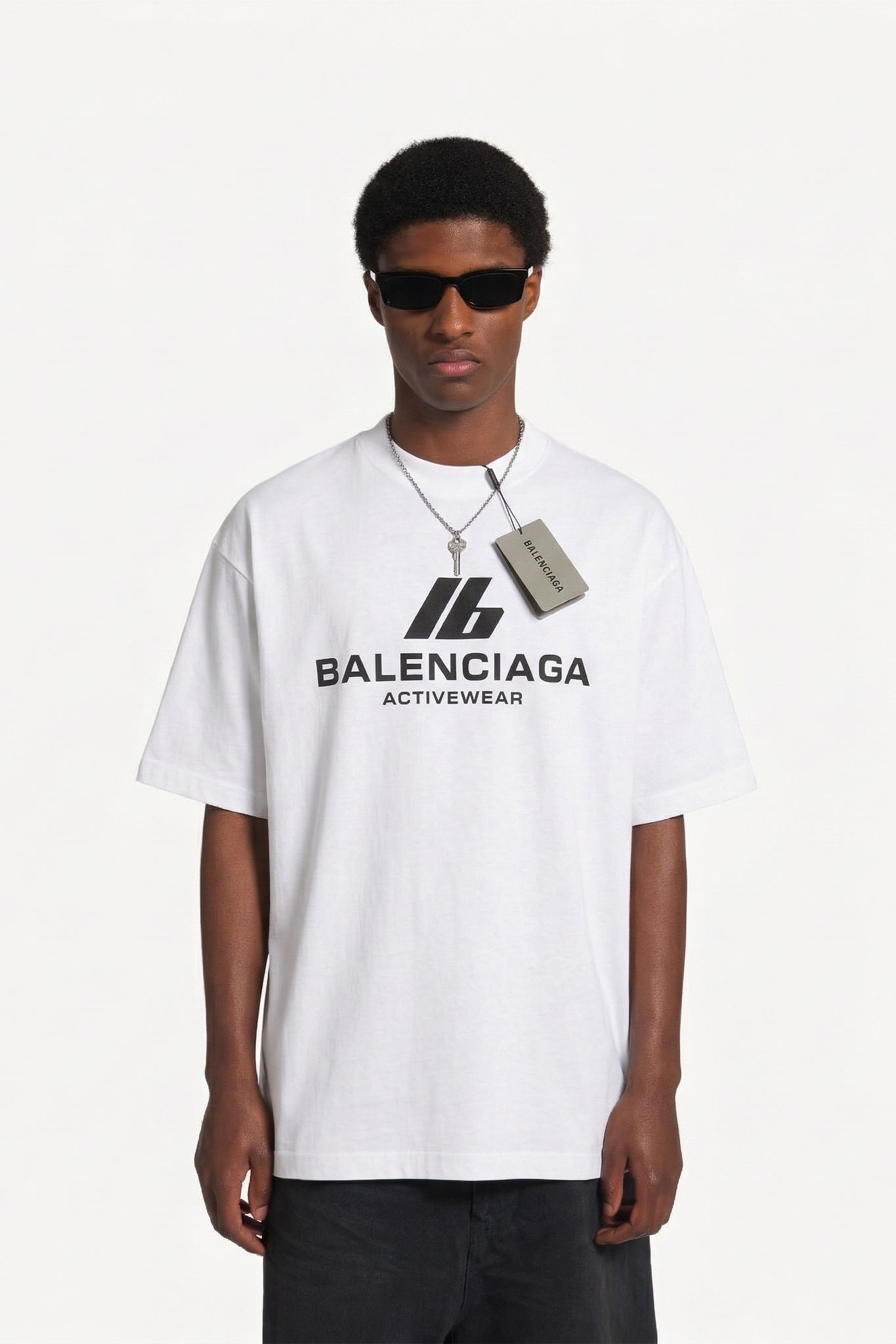Balenciaga Active Wear White T-SHIRT