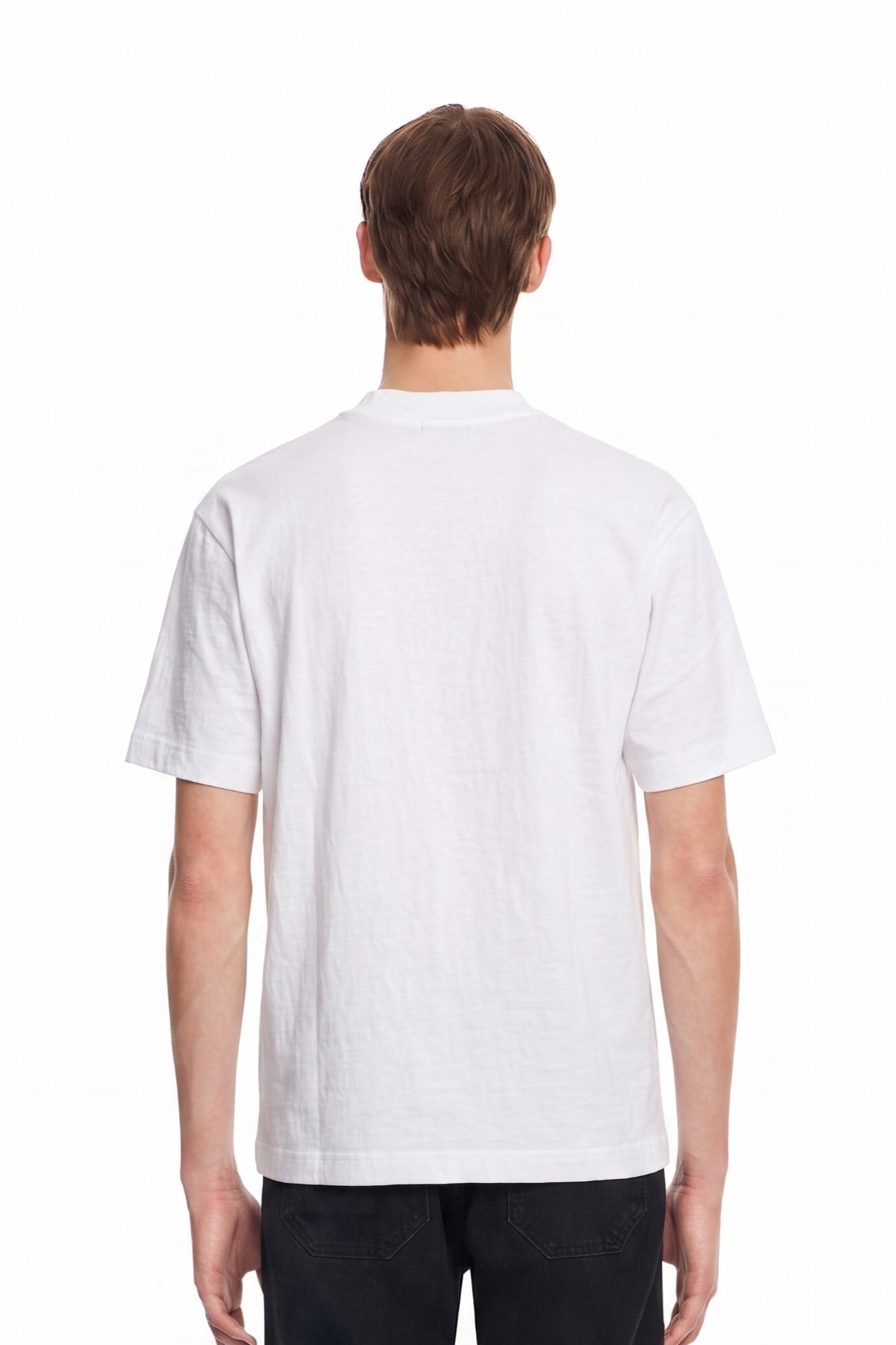 Diesel Micro Text Logo White T-SHIRT