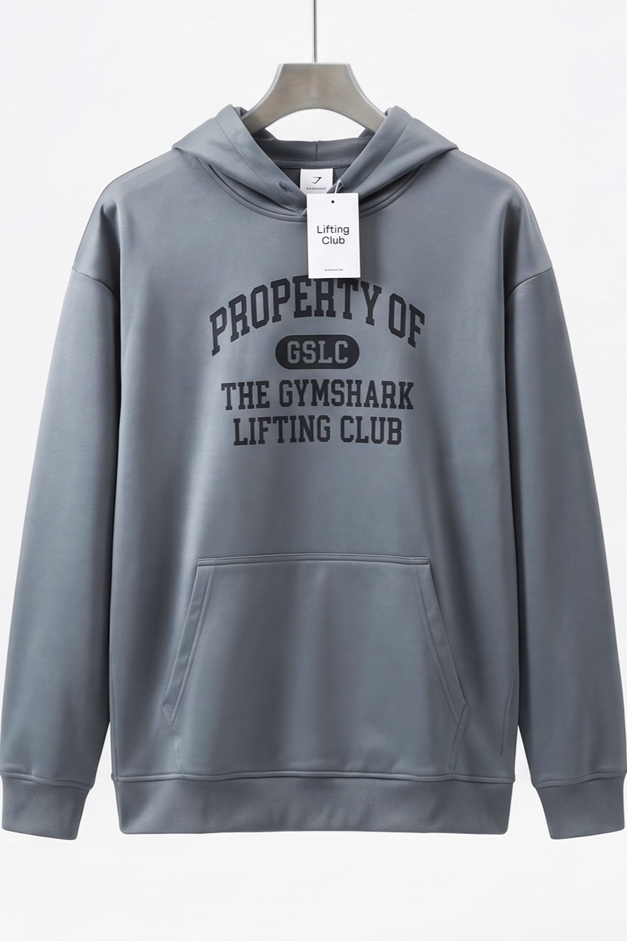 Gymshark Property Of GSLC Gray HOODIE