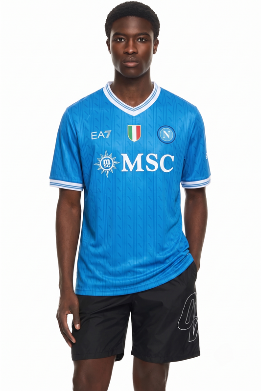 EA7 Napoli 23/24 M. Olivera Home Blue T-SHIRT