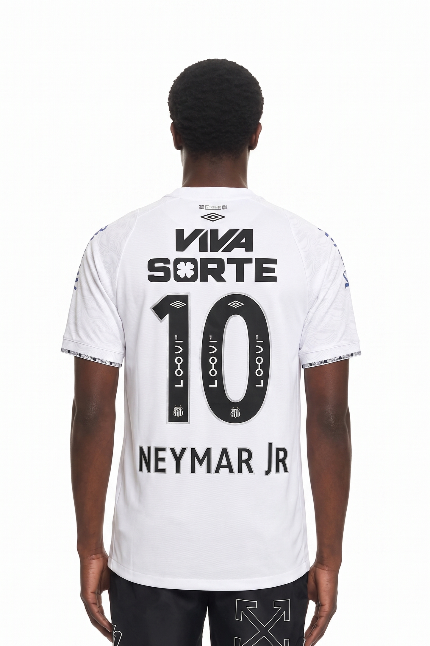Umbro Santos 2024 Neymar Jr White T-SHIRT