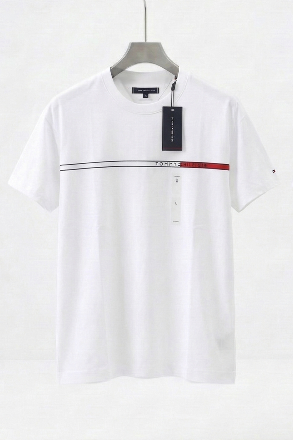 Tommy Hilfiger Global Logo White T-SHIRT